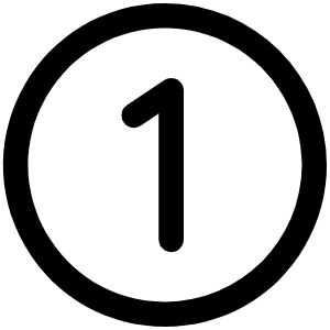 Number Circle One Icon from Phosphor Regular Set