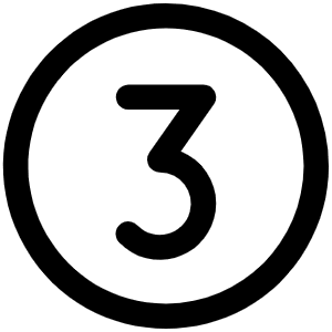 Number Circle Three Icon from Phosphor Regular Set