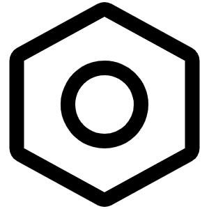 Nut Icon from Phosphor Regular Set