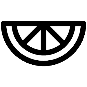 Orange Slice Icon from Phosphor Regular Set