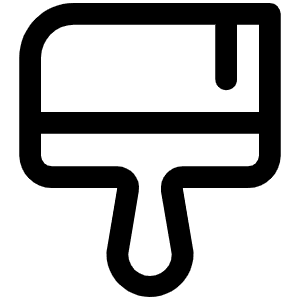 Paint Brush Broad Icon from Phosphor Regular Set
