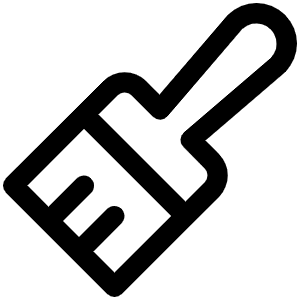 Paint Brush Household Icon from Phosphor Regular Set