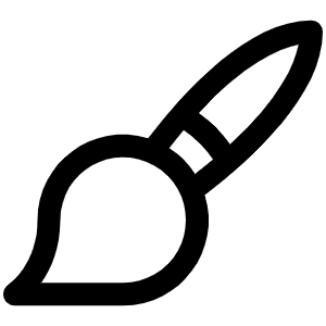 Paint Brush Icon from Phosphor Regular Set