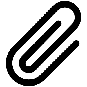 Paperclip Icon from Phosphor Regular Set