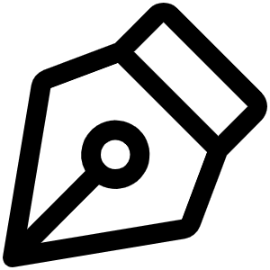 Pen Nib Icon from Phosphor Regular Set