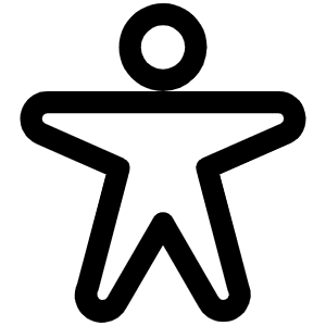 Person Arms Spread Icon from Phosphor Regular Set