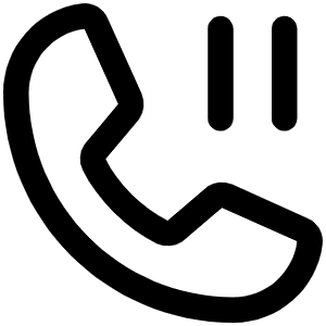 Phone Pause Icon from Phosphor Regular Set