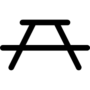 Picnic Table Icon from Phosphor Regular Set