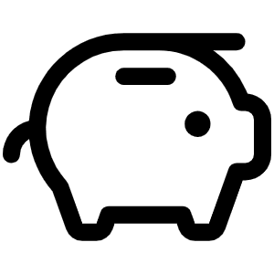 Piggy Bank Icon from Phosphor Regular Set