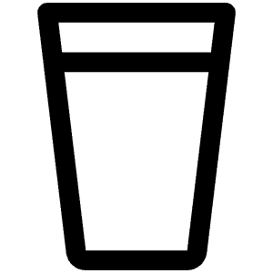 Pint Glass Icon from Phosphor Regular Set