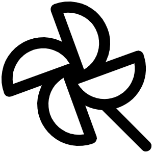 Pinwheel Icon from Phosphor Regular Set