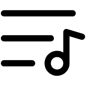 Playlist Icon from Phosphor Regular Set