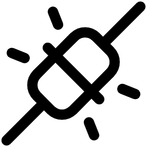 Plugs Connected Icon from Phosphor Regular Set