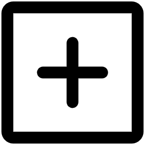 Plus Square Icon from Phosphor Regular Set