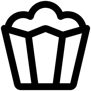Popcorn Icon from Phosphor Regular Set