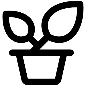 Potted Plant Icon from Phosphor Regular Set