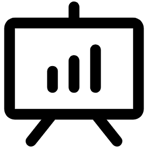 Presentation Chart Icon from Phosphor Regular Set