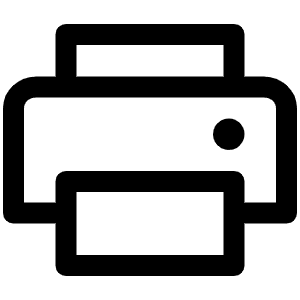 Printer Icon from Phosphor Regular Set