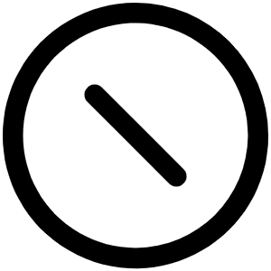 Prohibit Inset Icon from Phosphor Regular Set