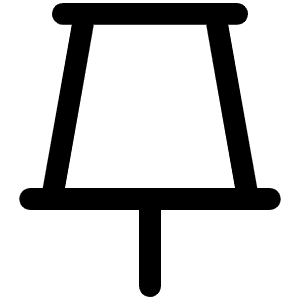Push Pin Simple Icon from Phosphor Regular Set