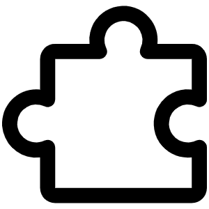 Puzzle Piece Icon from Phosphor Regular Set
