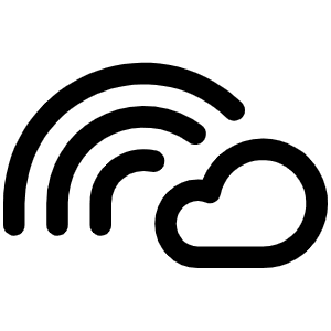 Rainbow Cloud Icon from Phosphor Regular Set