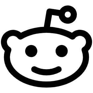 Reddit Logo Icon from Phosphor Regular Set