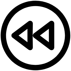 Rewind Circle Icon from Phosphor Regular Set