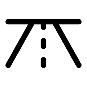 Road Horizon Icon from Phosphor Regular Set