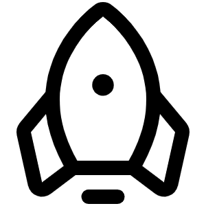 Rocket Icon from Phosphor Regular Set