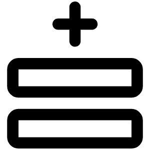 Rows Plus Top Icon from Phosphor Regular Set