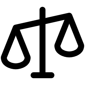 Scales Icon from Phosphor Regular Set