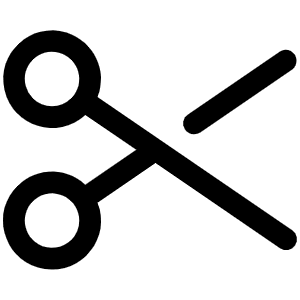 Scissors Icon from Phosphor Regular Set