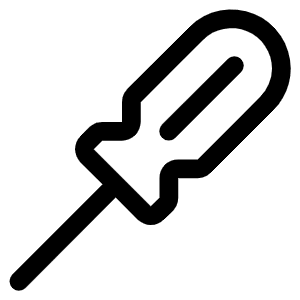 Screwdriver Icon from Phosphor Regular Set