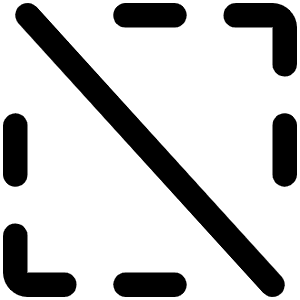 Selection Slash Icon from Phosphor Regular Set