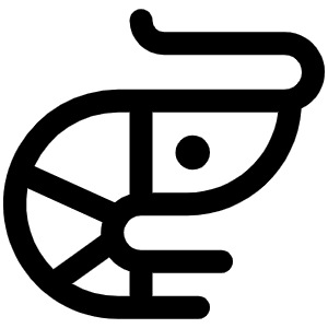 Shrimp Icon from Phosphor Regular Set