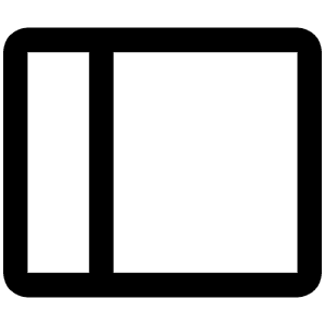 Sidebar Simple Icon from Phosphor Regular Set