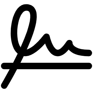 Signature Icon from Phosphor Regular Set