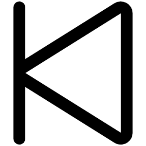 Skip Back Icon from Phosphor Regular Set