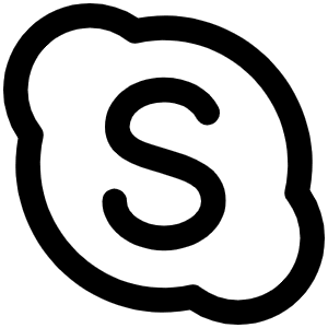 Skype Logo Icon from Phosphor Regular Set