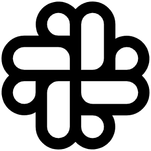 Slack Logo Icon from Phosphor Regular Set