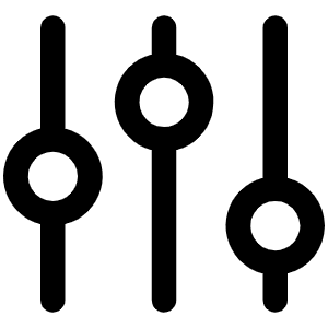 Sliders Icon from Phosphor Regular Set