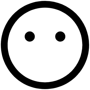 Smiley Blank Icon from Phosphor Regular Set