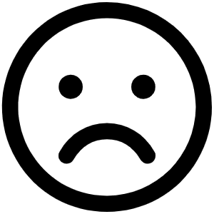 Smiley Sad Icon from Phosphor Regular Set