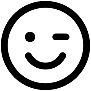 Smiley Wink Icon from Phosphor Regular Set