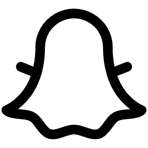 Snapchat Logo Icon from Phosphor Regular Set