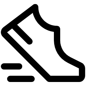 Sneaker Move Icon from Phosphor Regular Set