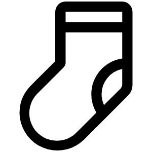 Sock Icon from Phosphor Regular Set