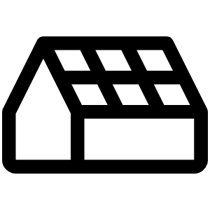 Solar Roof Icon from Phosphor Regular Set
