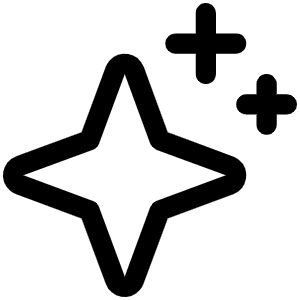Sparkle Icon from Phosphor Regular Set